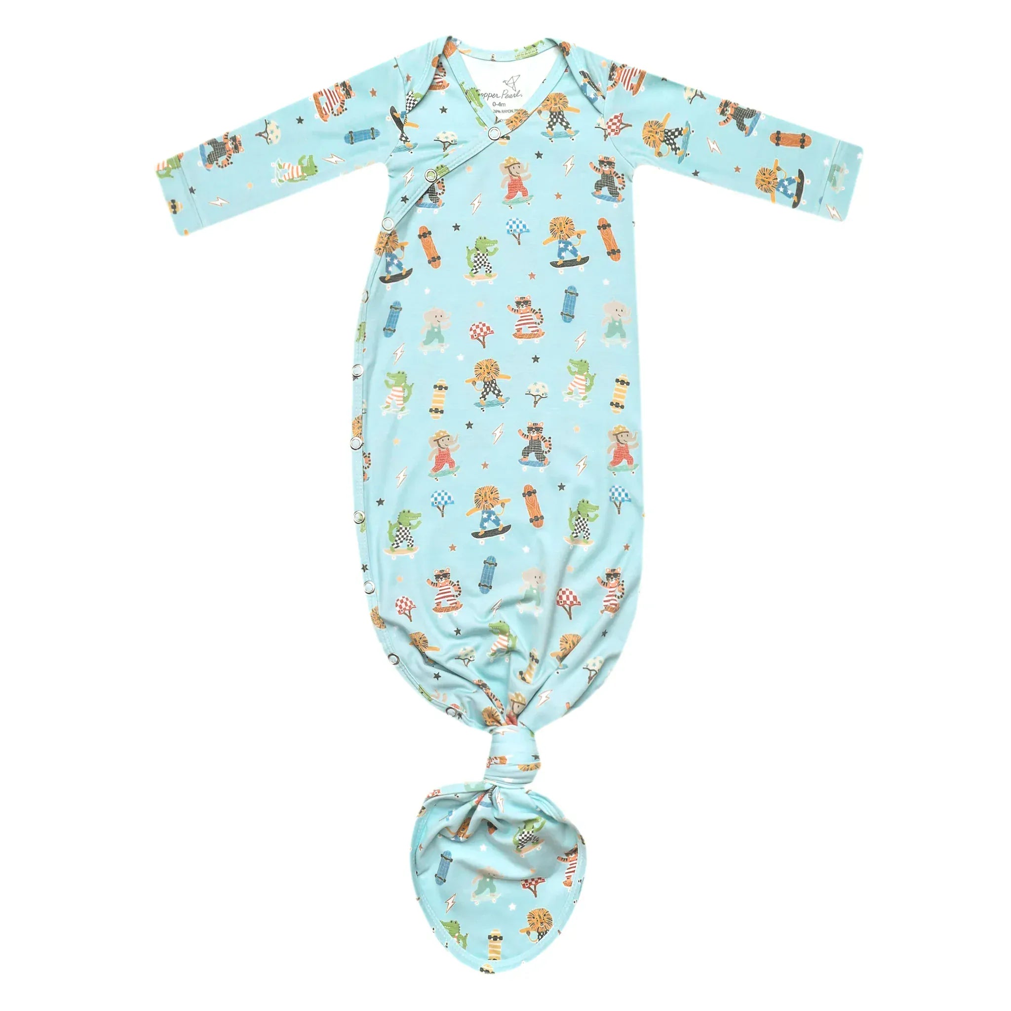 Copper Pearl Baby Tanner Newborn Knotted Gown