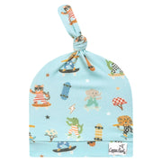 Copper Pearl Baby Tanner Top Knot Hat