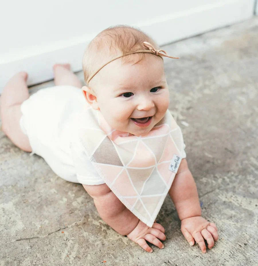 Copper Pearl Bib Blush Bandana Bib Set (4-Pack)