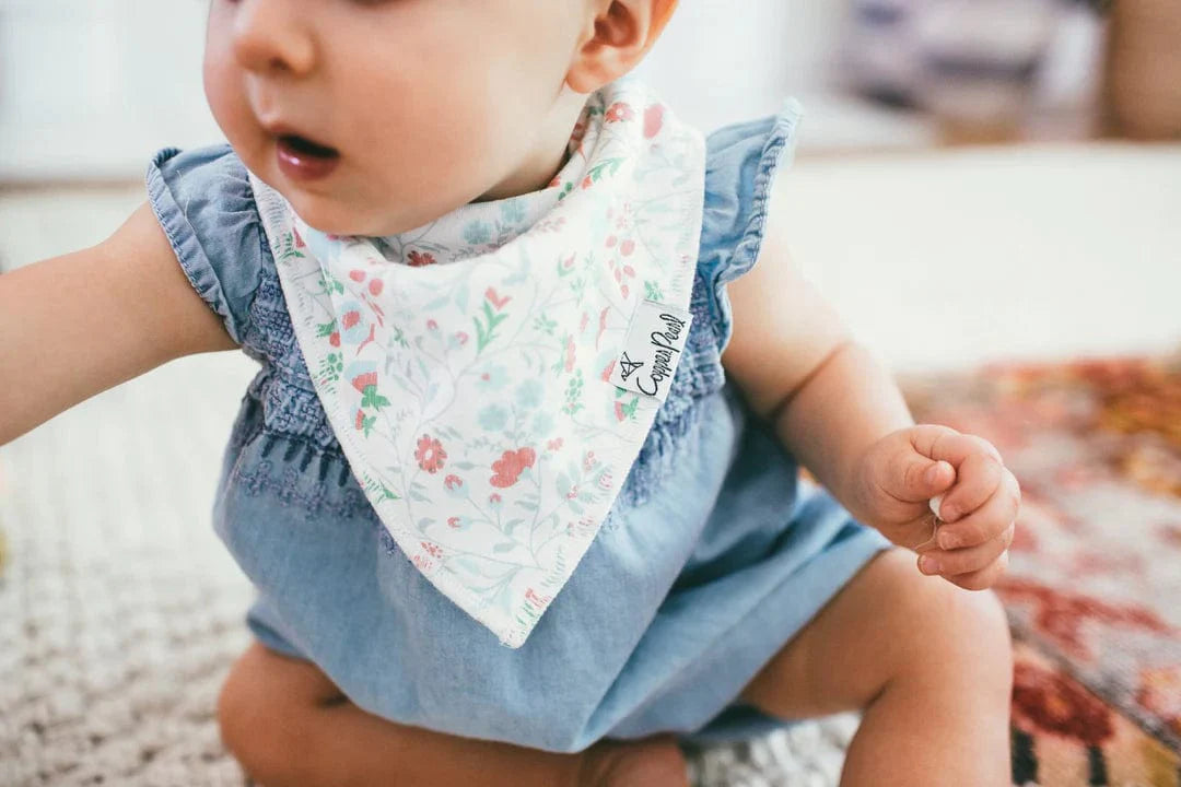 Copper Pearl Bib Claire Baby Bandana Bib Set (4-pack)