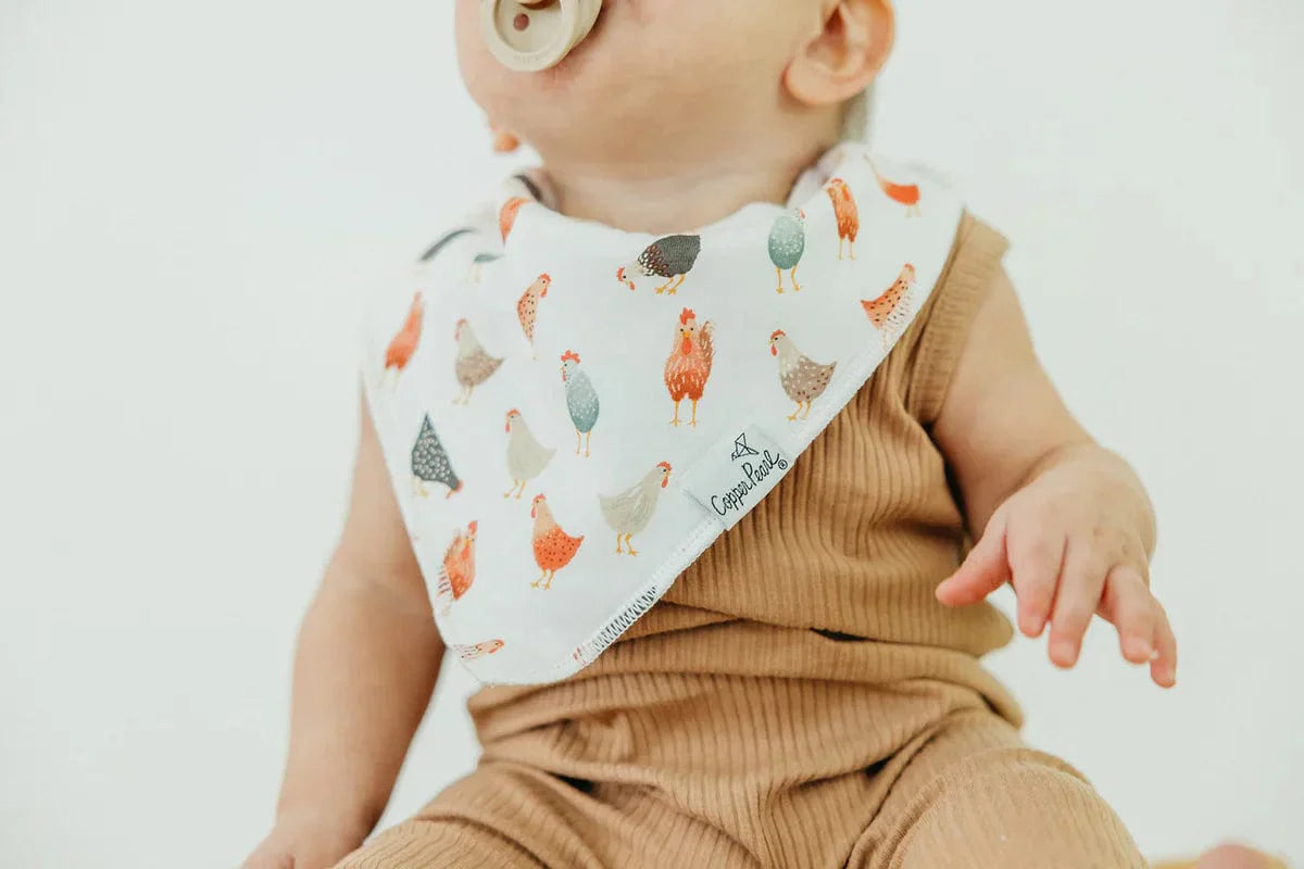 Copper Pearl Bib Farmstead Bandana Bib Set (4-Pack)