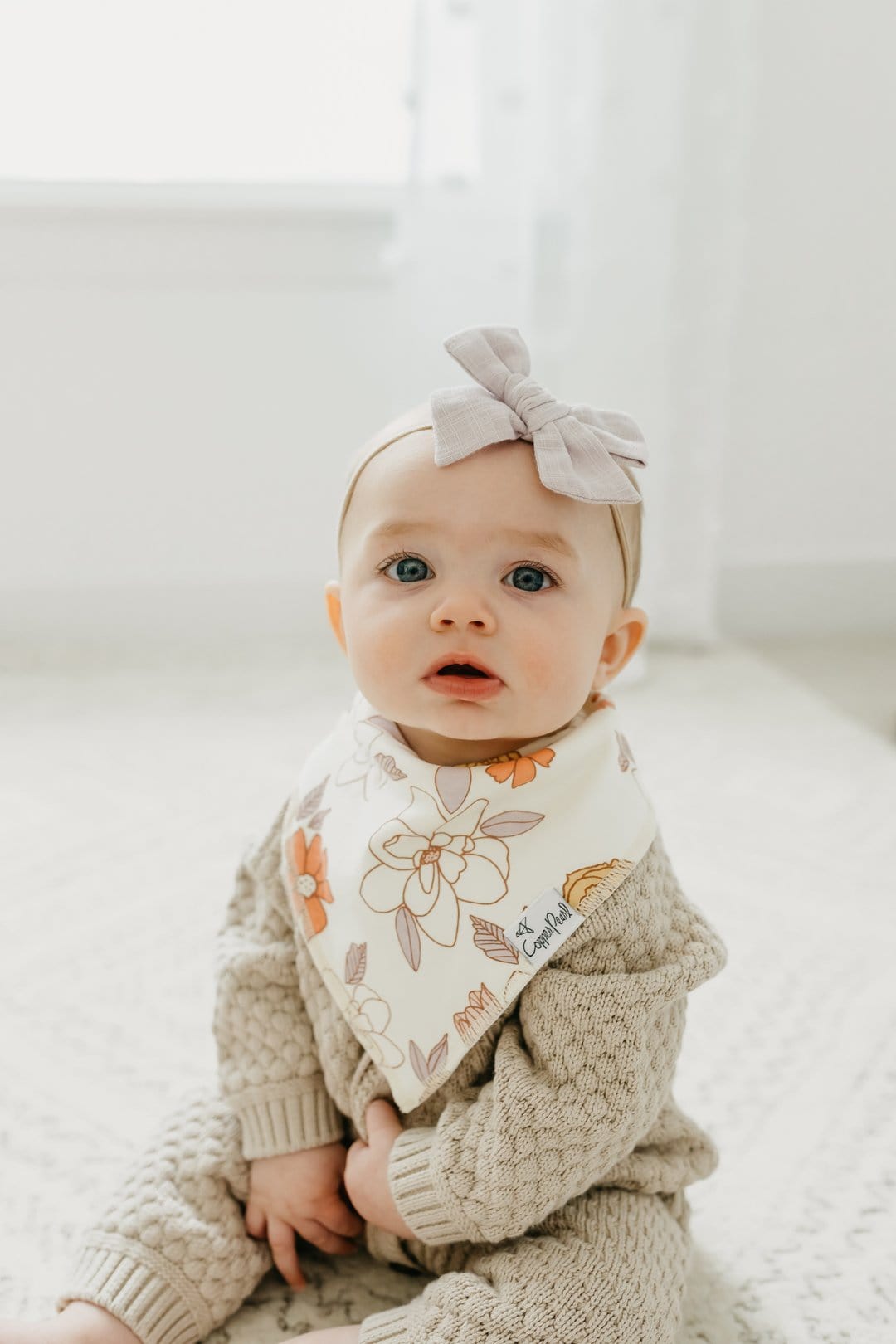 Copper Pearl Bib Ferra Baby Bandana Bib Set (4-Pack)