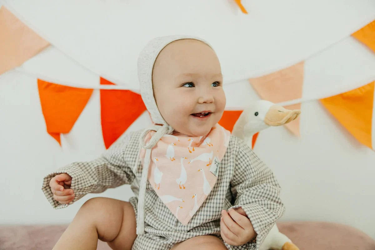 Copper Pearl Bib Goosie Bandana Bib Set (4-Pack)