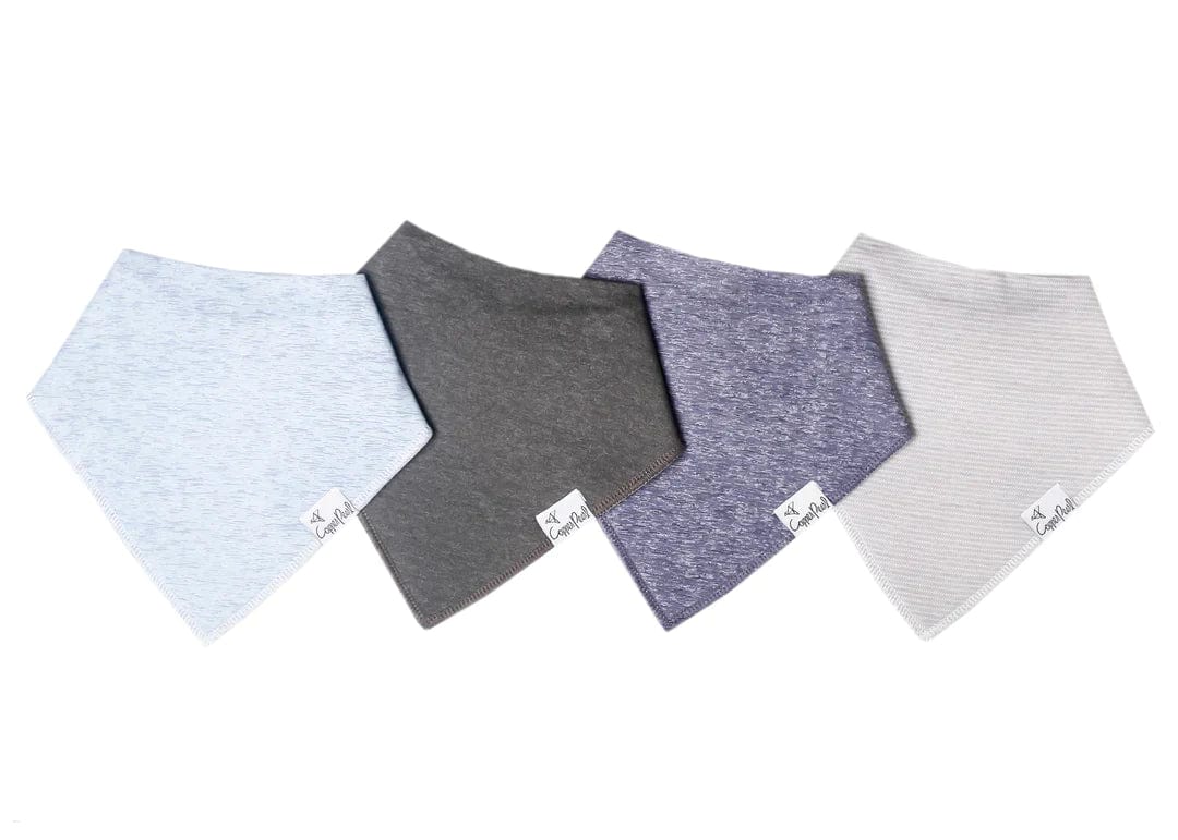 Copper Pearl Bib Lennon Baby Bandana Bib Set (4-Pack)