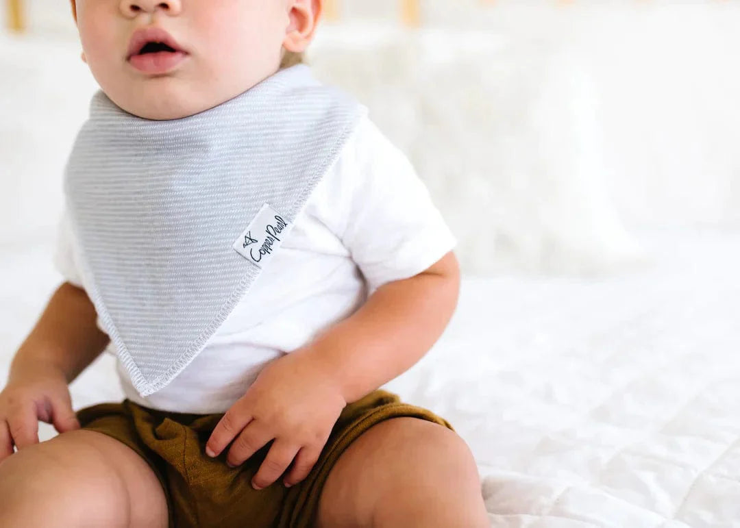 Copper Pearl Bib Lennon Baby Bandana Bib Set (4-Pack)