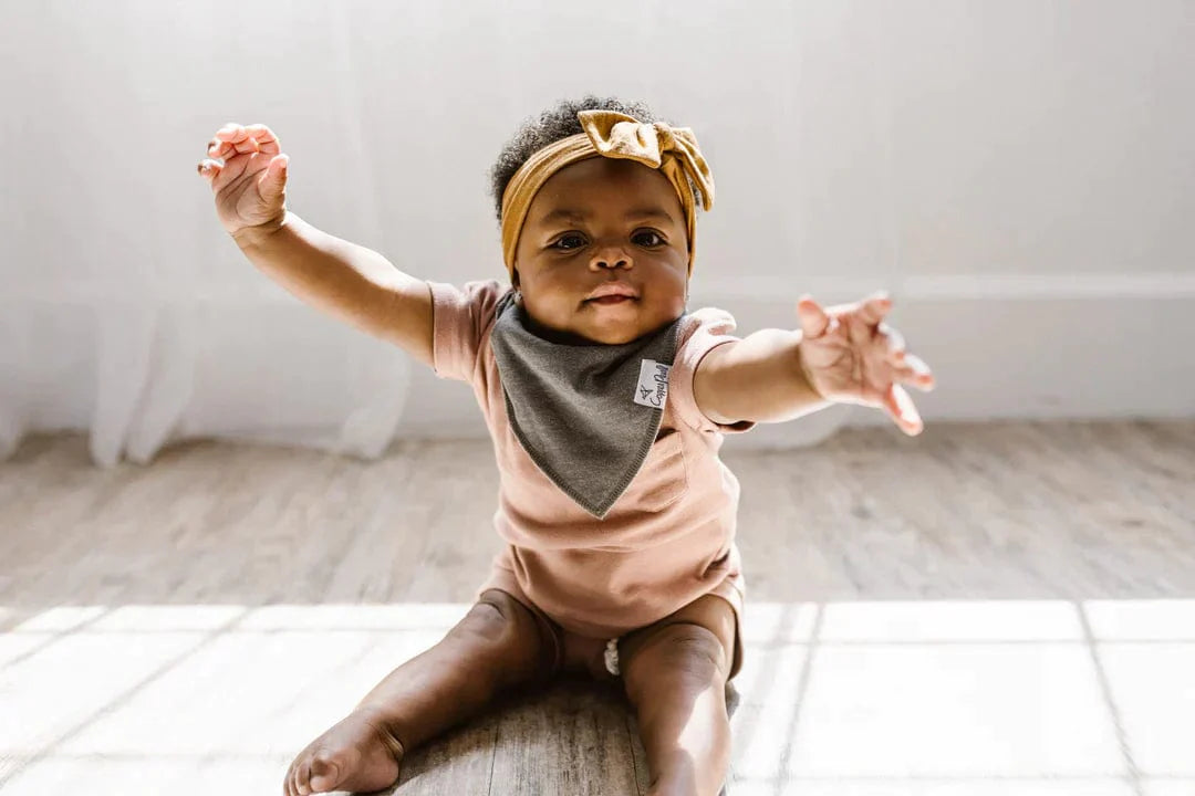 Copper Pearl Bib Lennon Baby Bandana Bib Set (4-Pack)