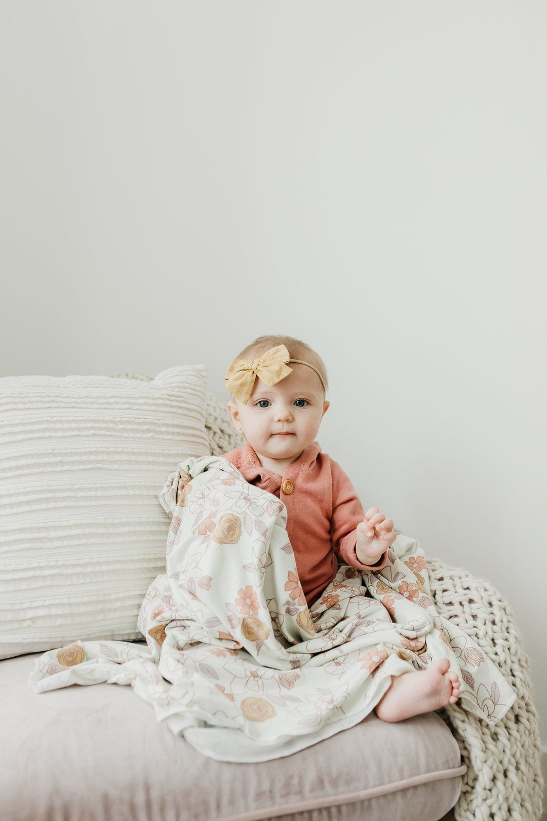 Copper Pearl Blanket Ferra Knit Swaddle Blanket Single
