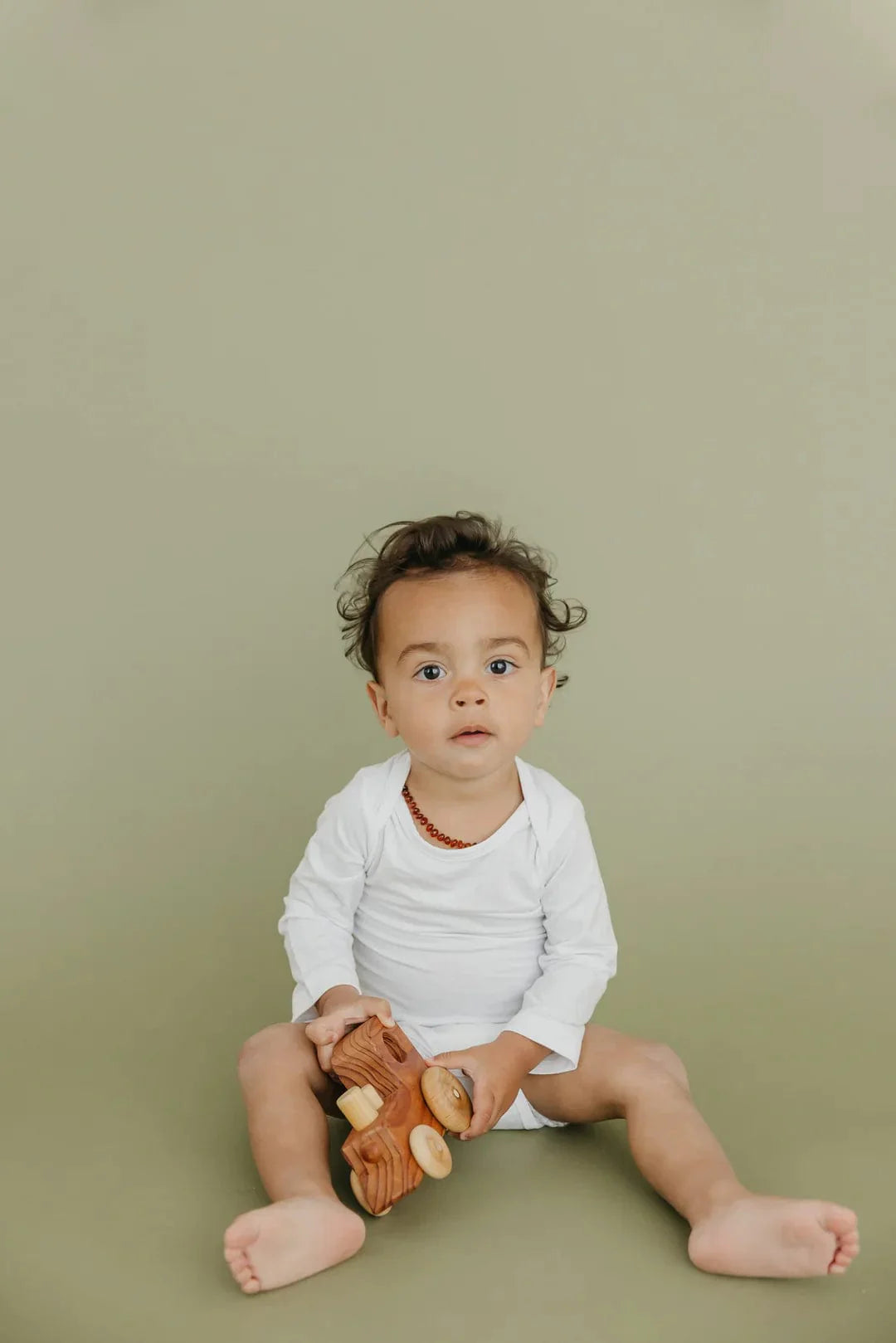 Copper Pearl Bodysuit Dove Long Sleeve Bodysuit