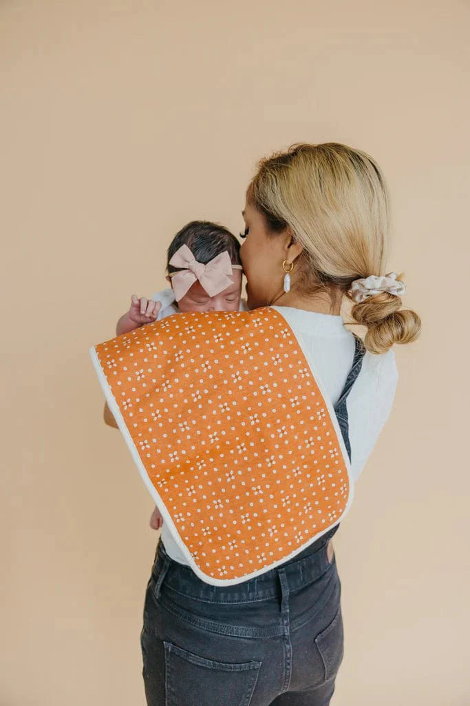 Copper Pearl Burp Cloth Rue Burp Cloth Set (3-Pack)