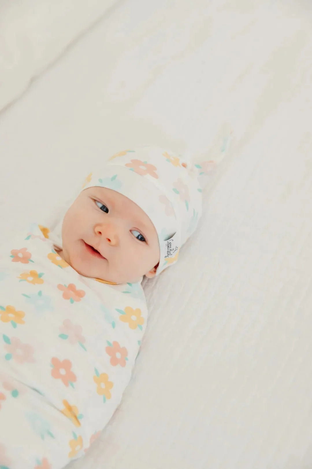 Copper Pearl Hat Daisy Top Knot Hat