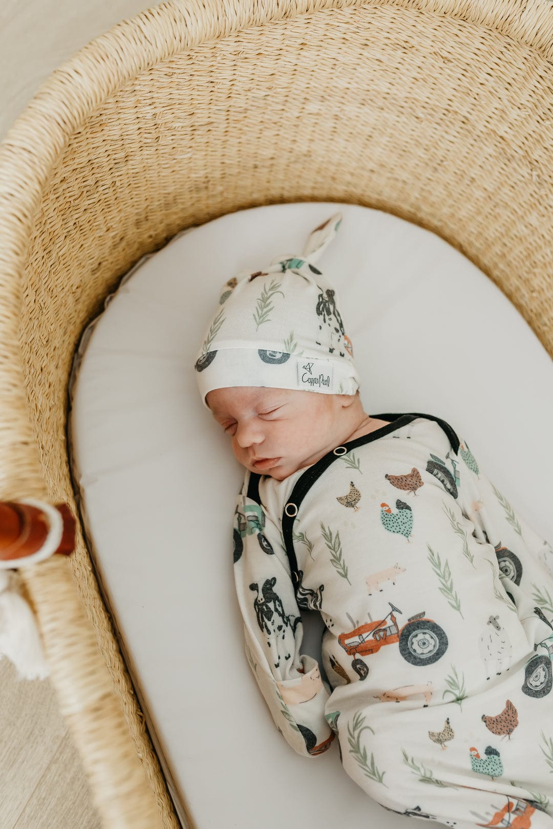 Copper Pearl Hat Jo Top Knot Hat