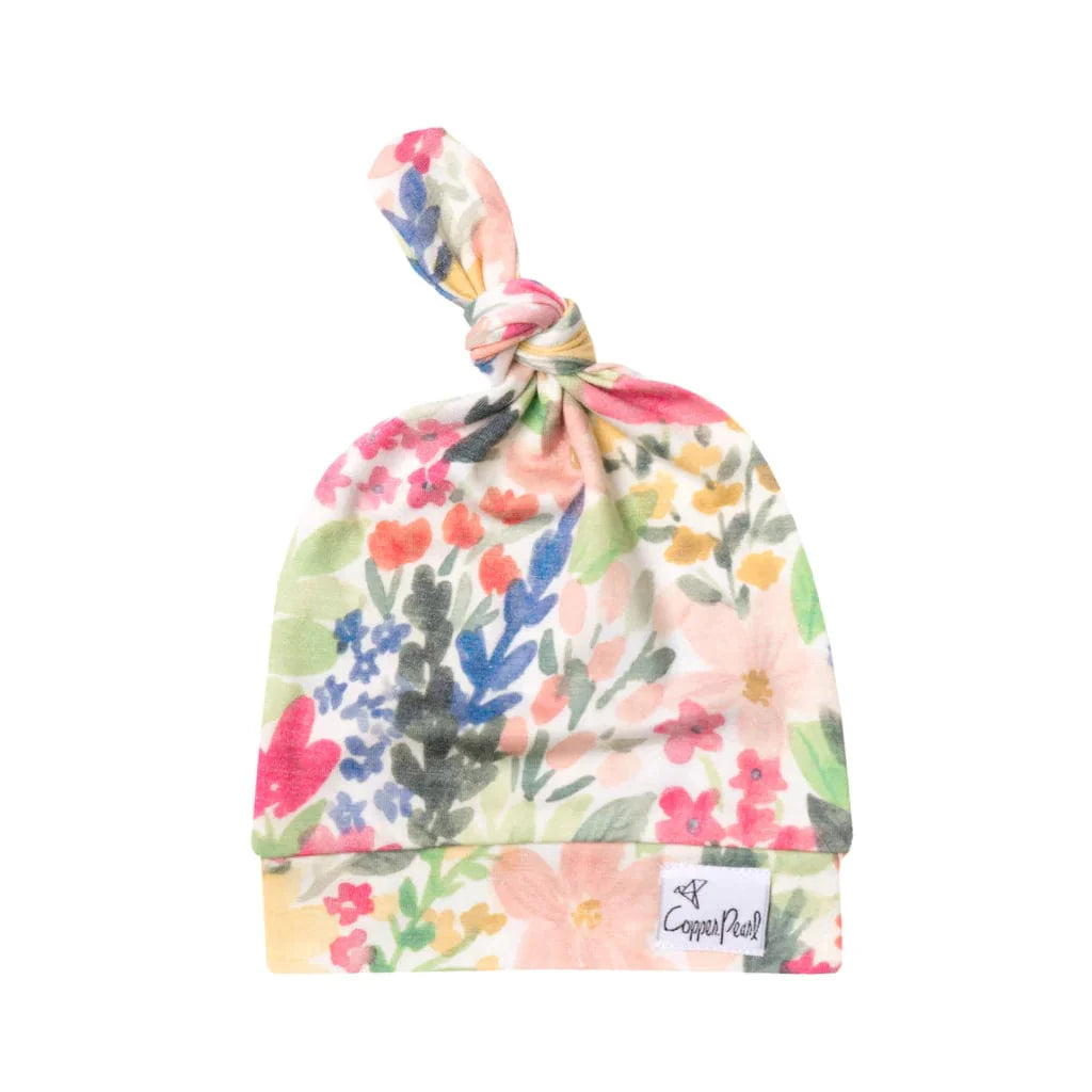 Copper Pearl Hat Lark Top Knot Hat