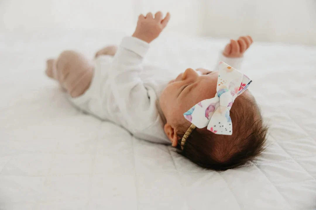 Copper Pearl Headband Bloom Classic Nylon Headband Bow