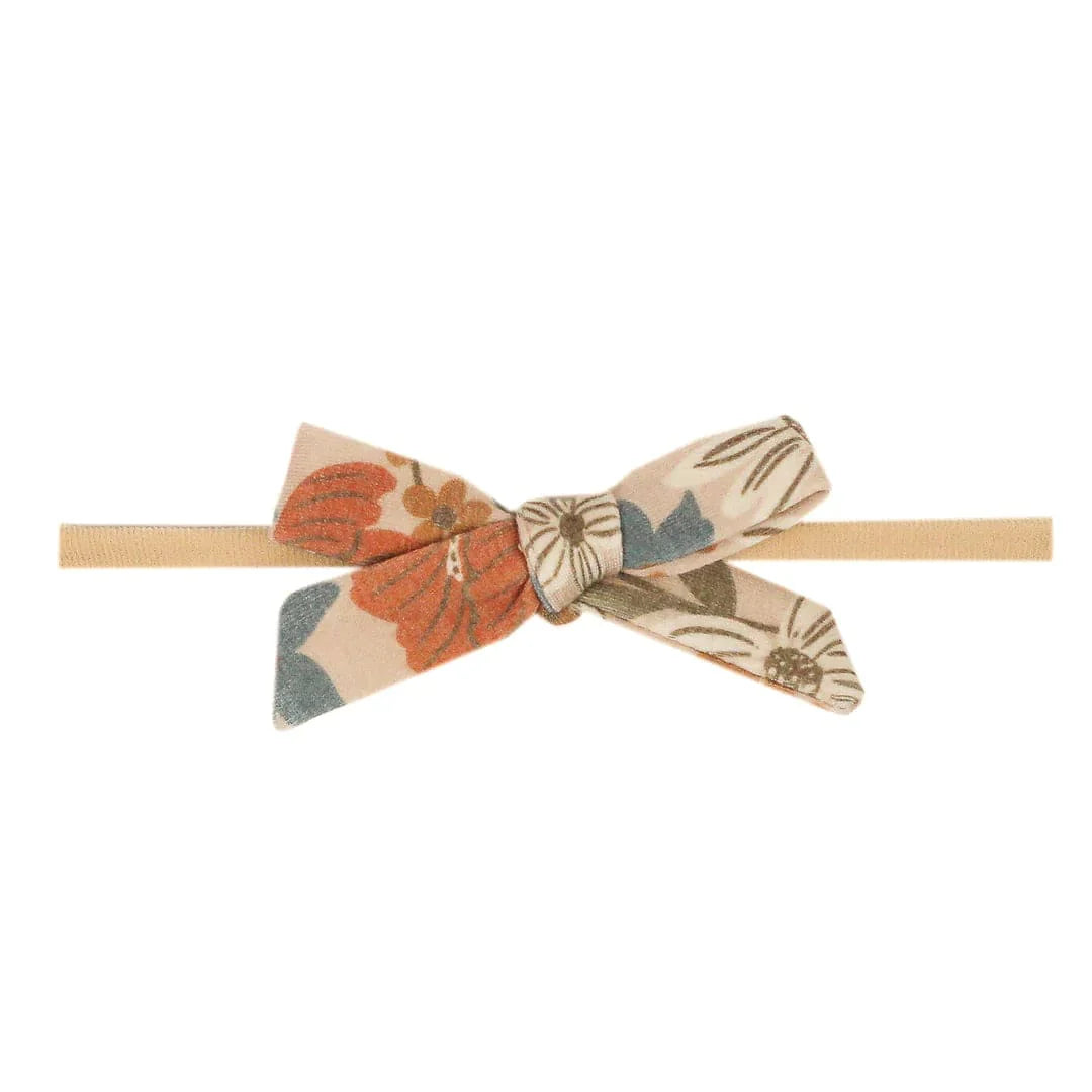 Copper Pearl Headband Eden Ribbon Nylon Bow