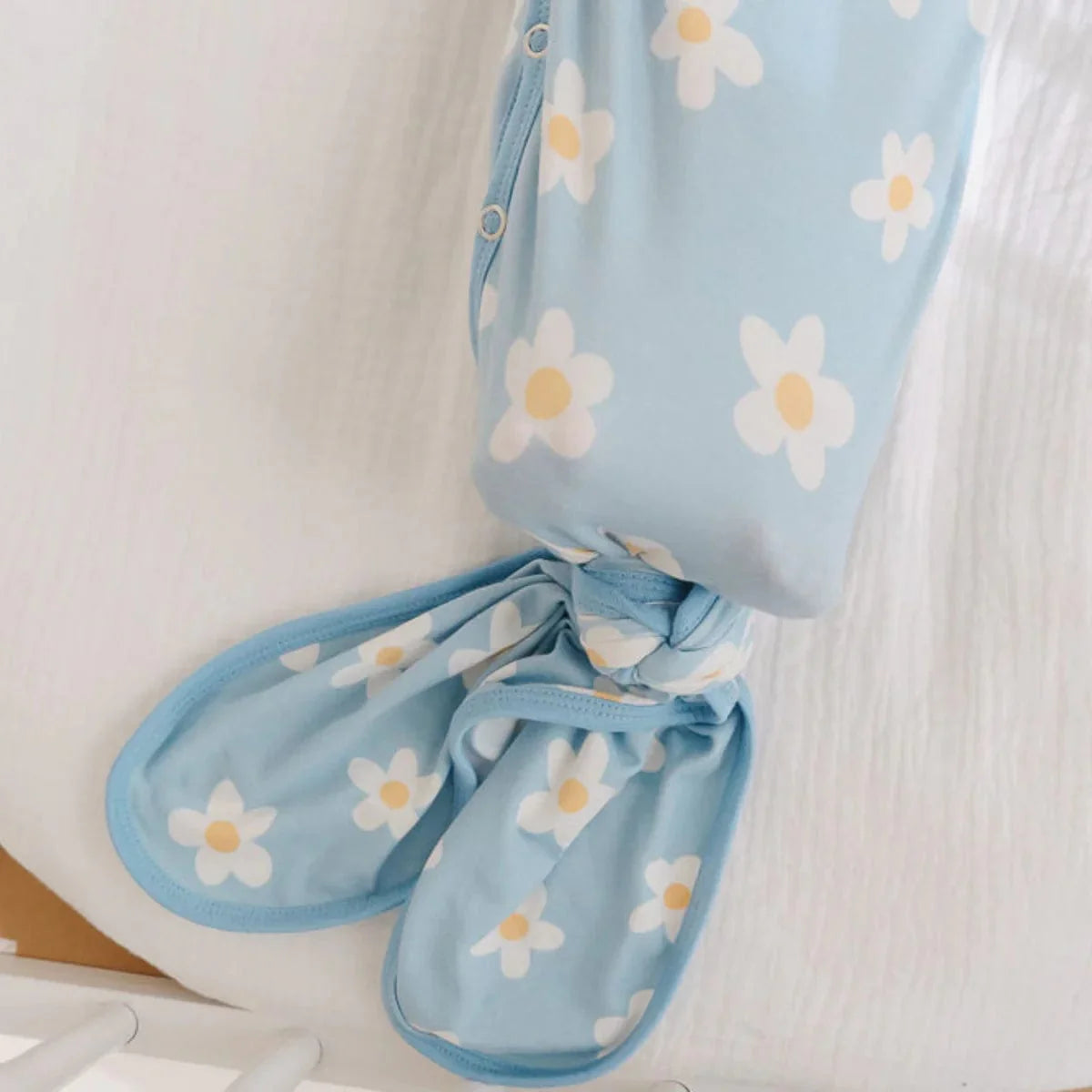 Copper Pearl Sleeping Della Newborn Knotted Gown