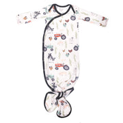 Copper Pearl Sleeping Jo Newborn Knotted Gown