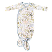 Copper Pearl Sleeping Rex Newborn Knotted Gown