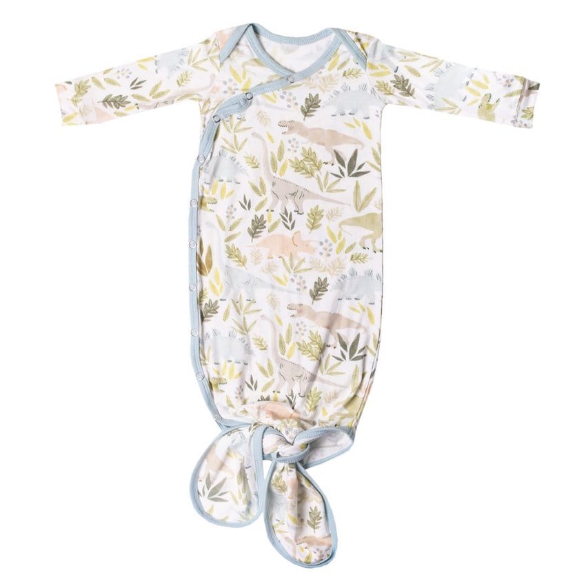 Copper Pearl Sleeping Rex Newborn Knotted Gown