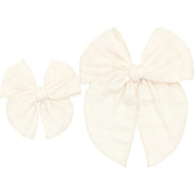 Cloud Muslin™ Heirloom Bow - Cream Clip
