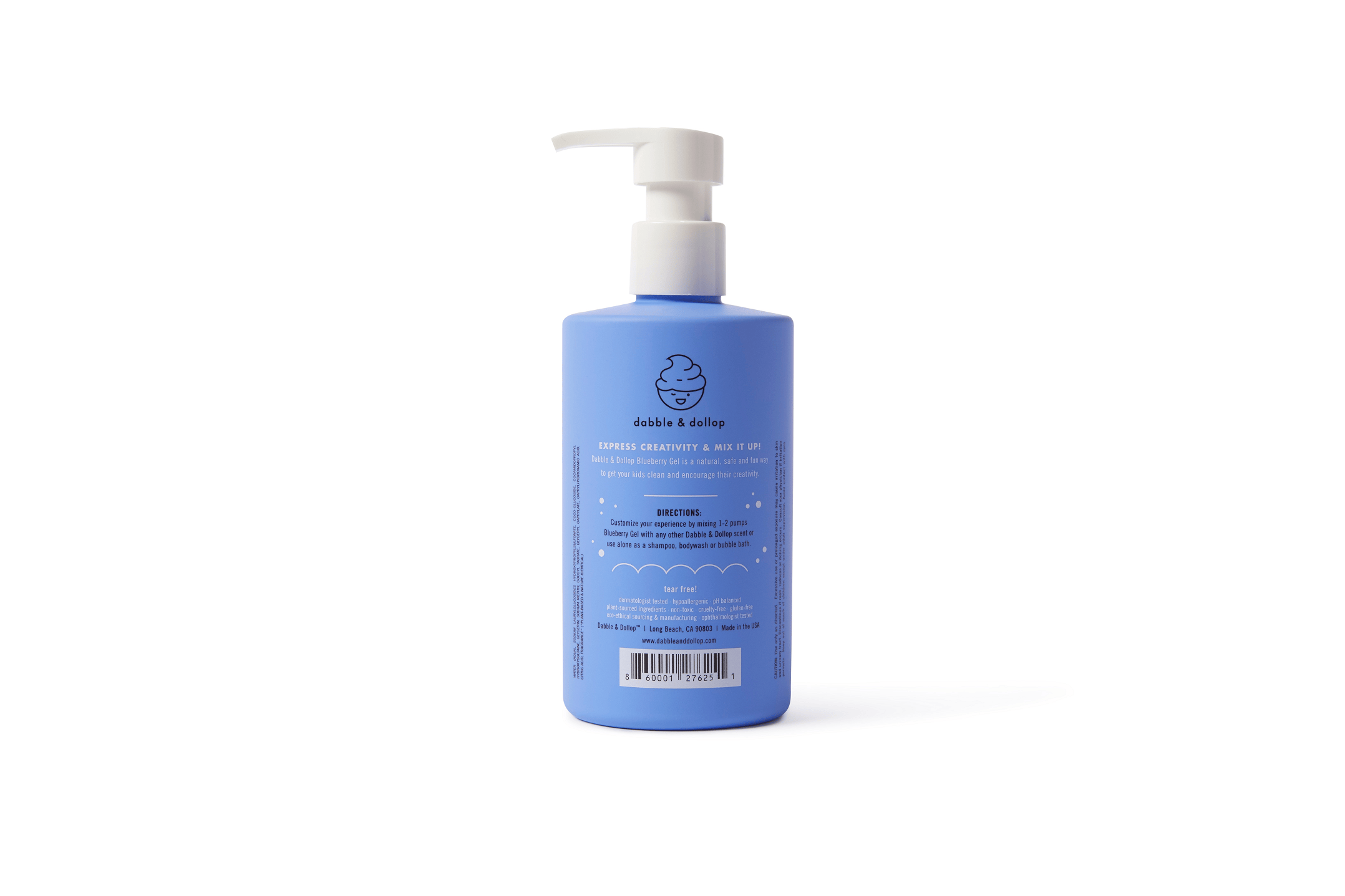 Dabble & Dollop® Baby Tear-Free Shampoo, Body Wash, & Bubbles - Blueberry