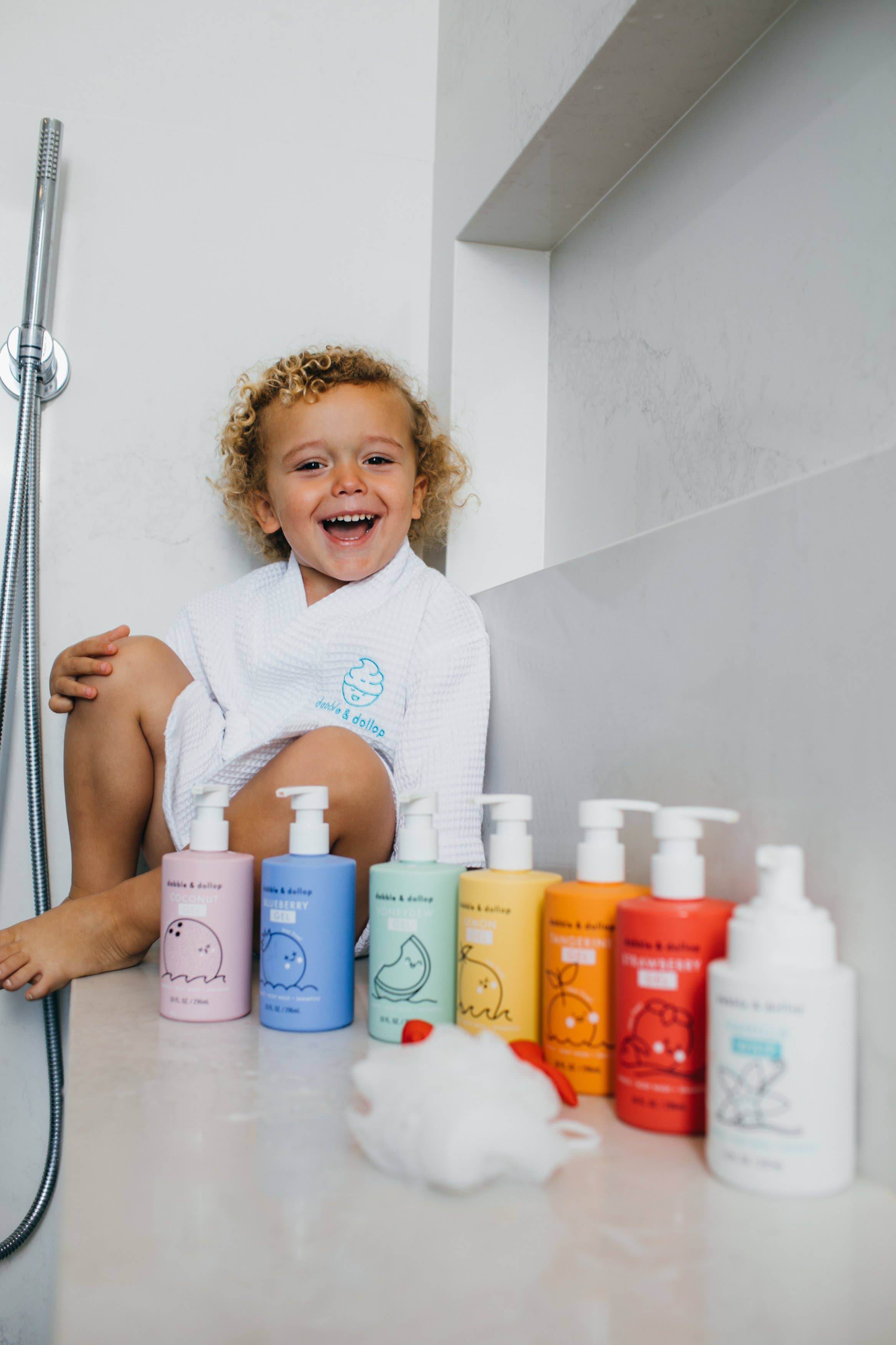 Dabble & Dollop® Baby Tear-Free Shampoo, Body Wash, & Bubbles - Blueberry