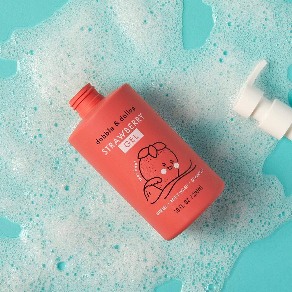 Dabble & Dollop® Baby Tear-Free Shampoo, Body Wash & Bubbles - Strawberry