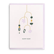 Dahlia Press Cards Happy Baby - Letterpress Baby Greeting Card