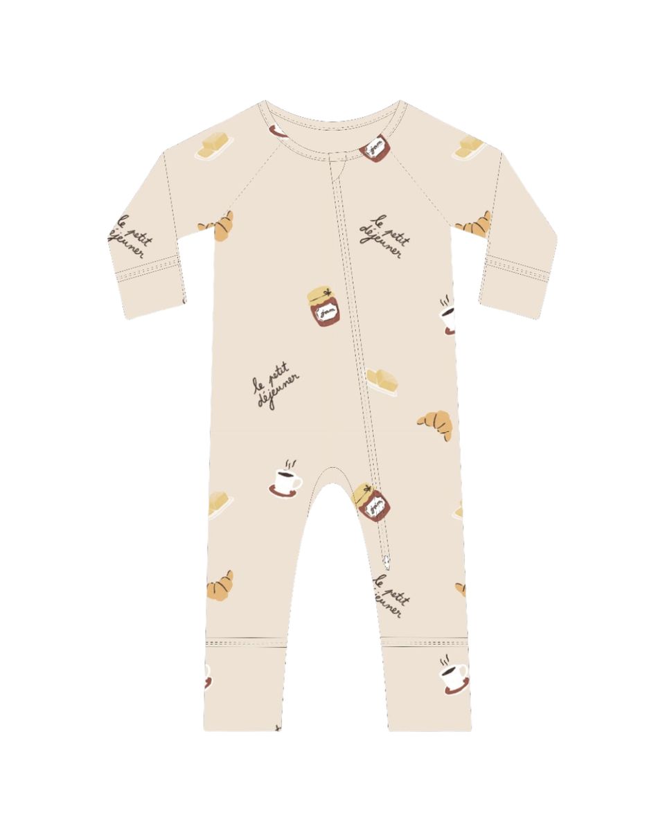 Breakfast Modal Convertible Footy Pajamas