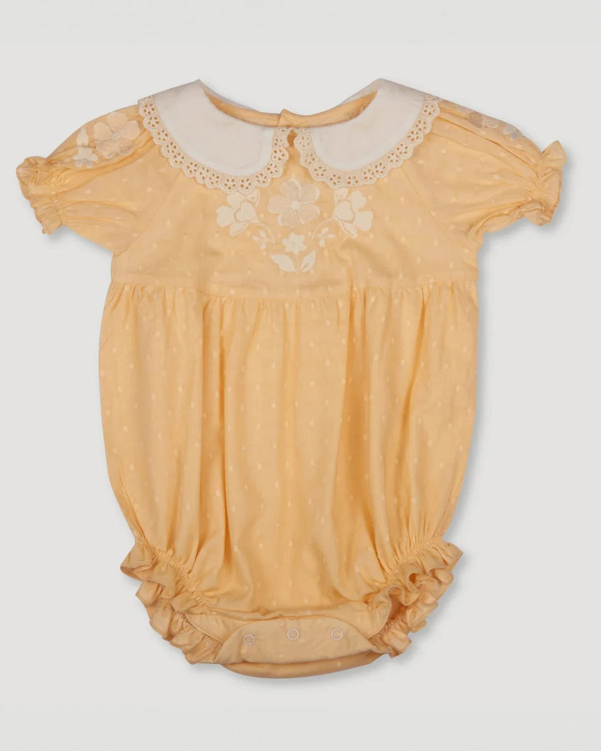 Martha Baby Bubble Romper - Vanilla