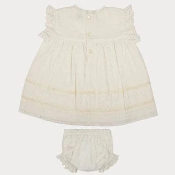 Susie Baby Dress + Bloomer - Ivory