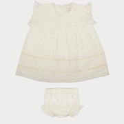 Susie Baby Dress + Bloomer - Ivory