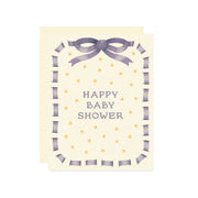 Ribbon Baby Shower Card
