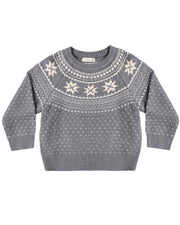 Fair Isle Sweater || Slate