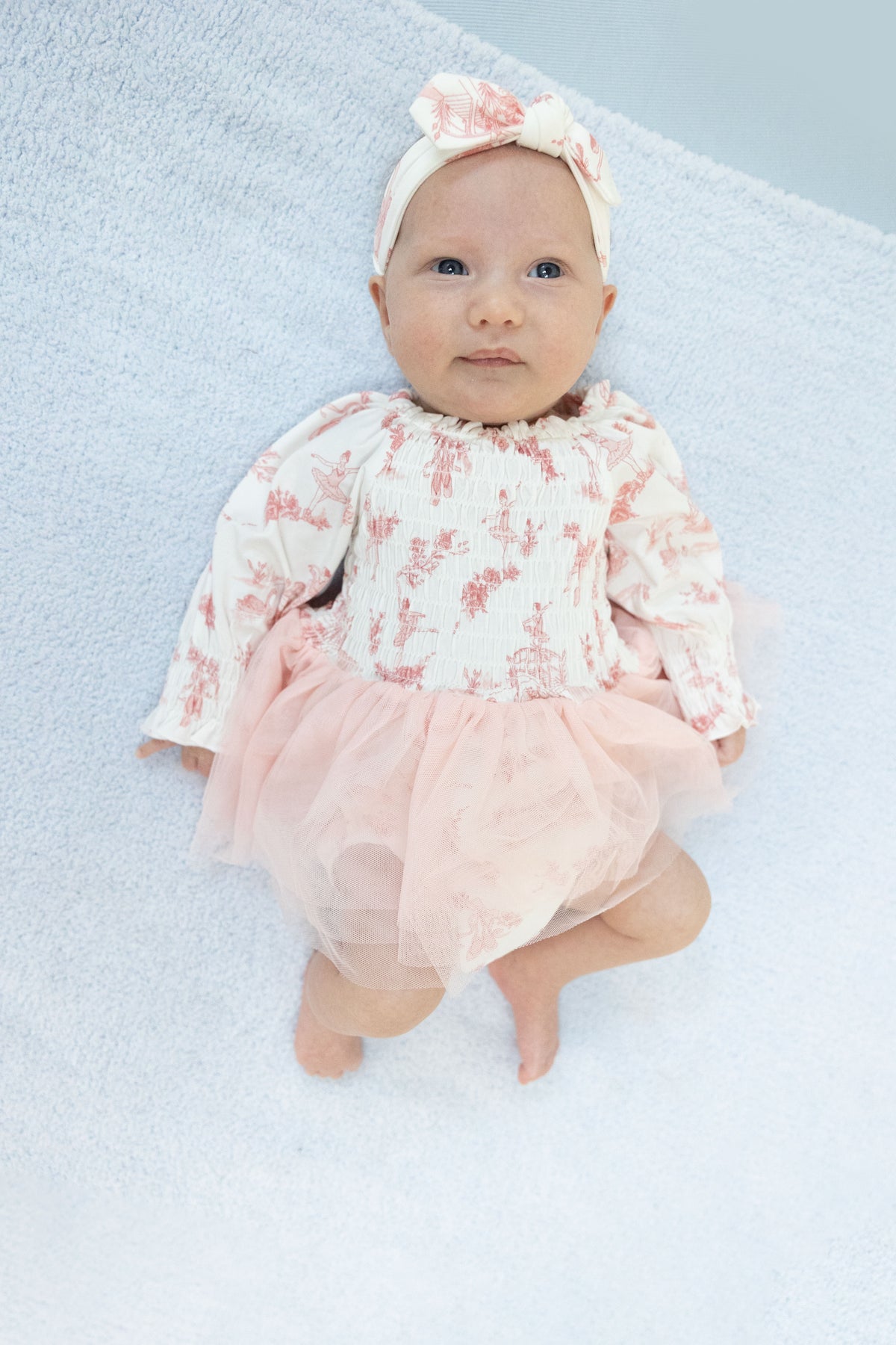 Ballet Toile - Long Sleeve Smocked Bubble with Tutu, lifestyle