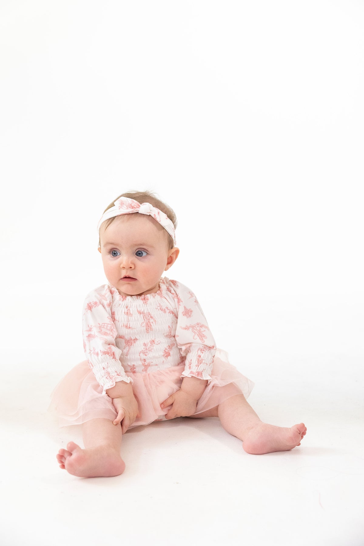 Ballet Toile - Long Sleeve Smocked Bubble with Tutu, lifestyle