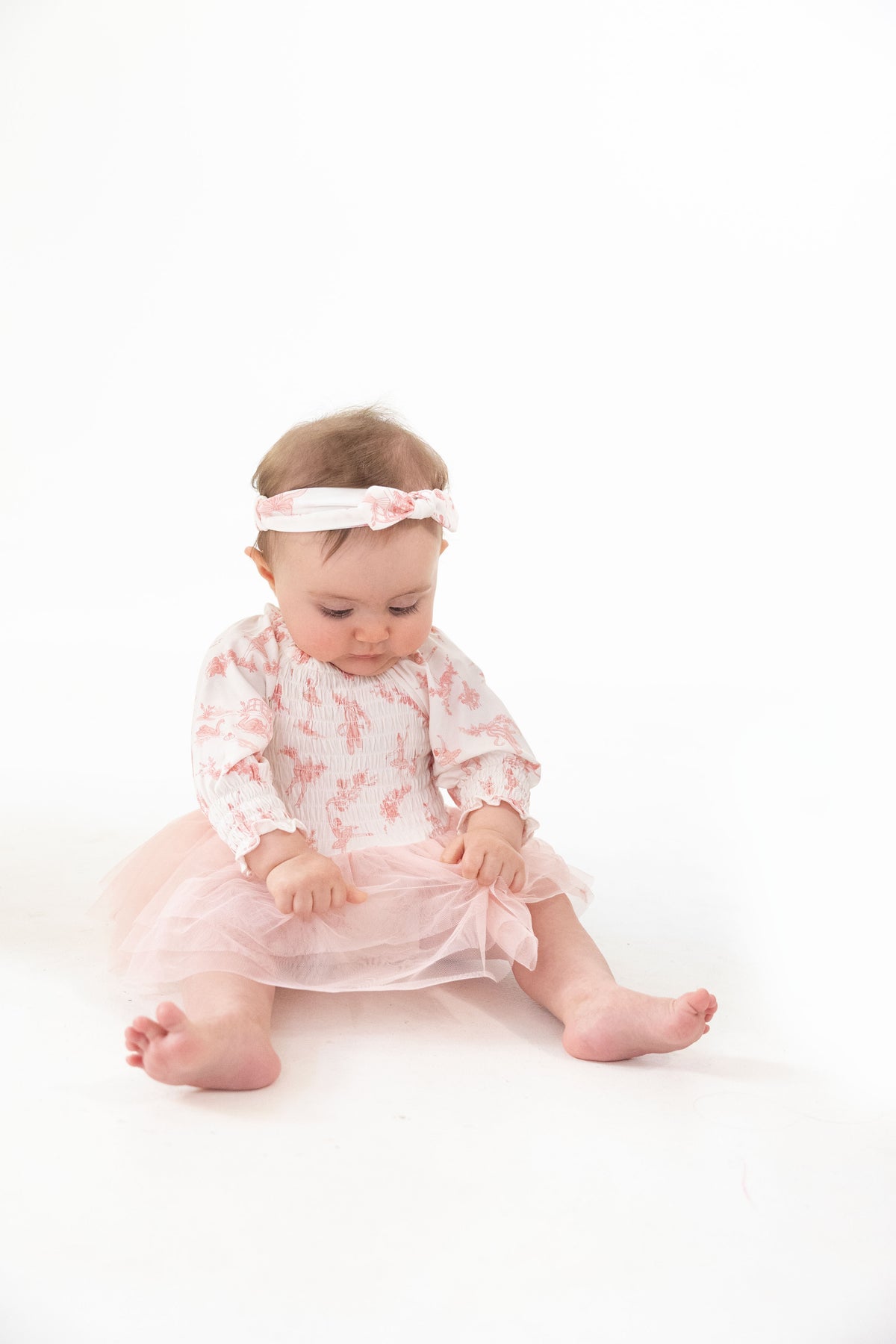 Ballet Toile - Long Sleeve Smocked Bubble with Tutu, lifestyle