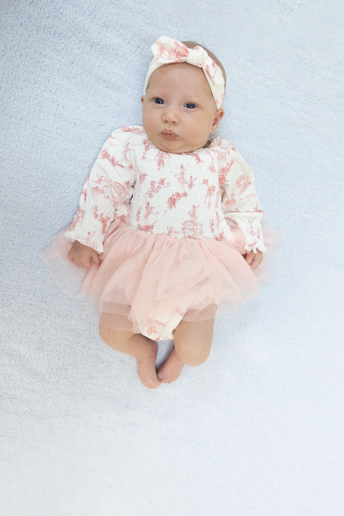 Ballet Toile - Long Sleeve Smocked Bubble with Tutu, lifestyle