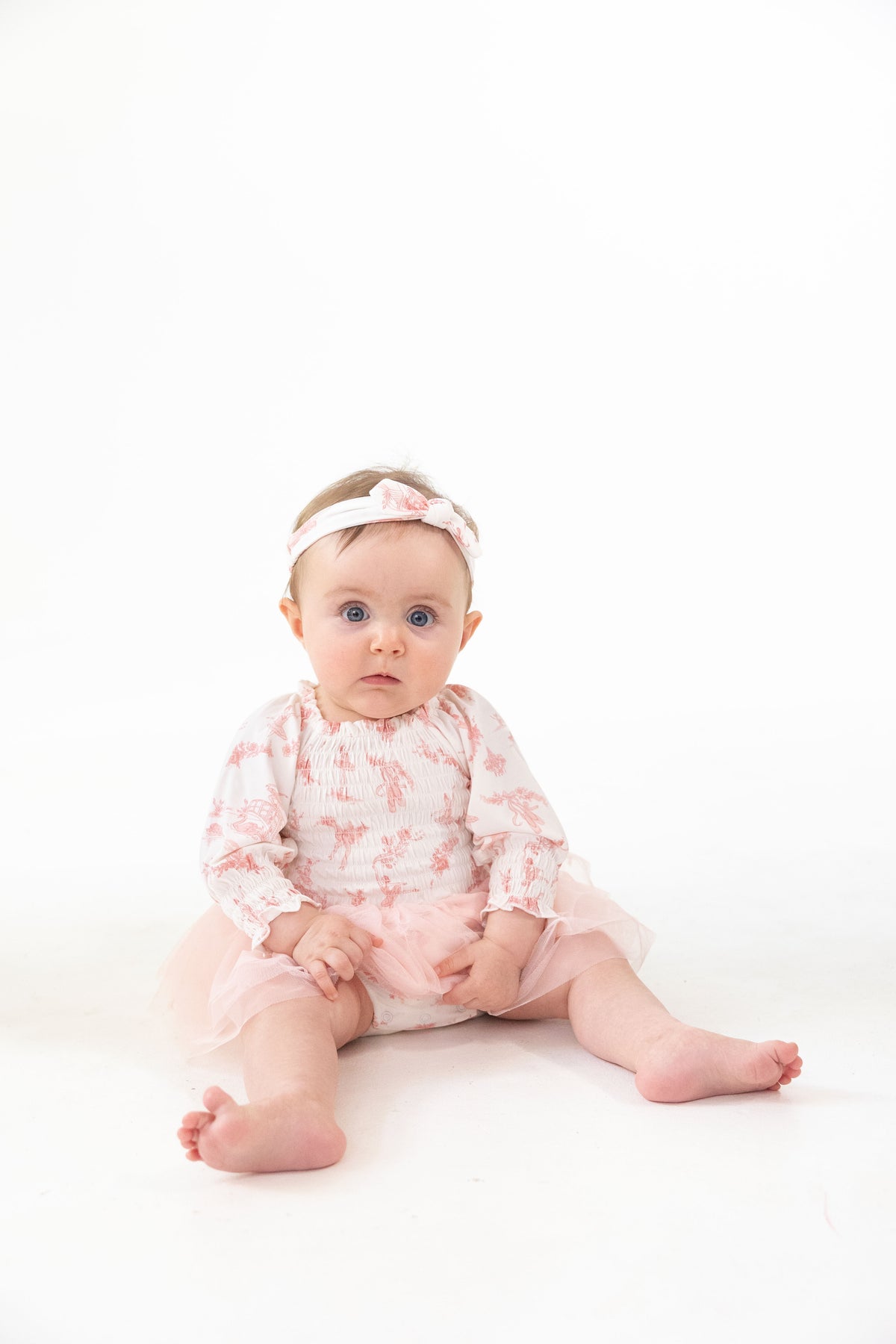 Ballet Toile - Long Sleeve Smocked Bubble with Tutu, lifestyle