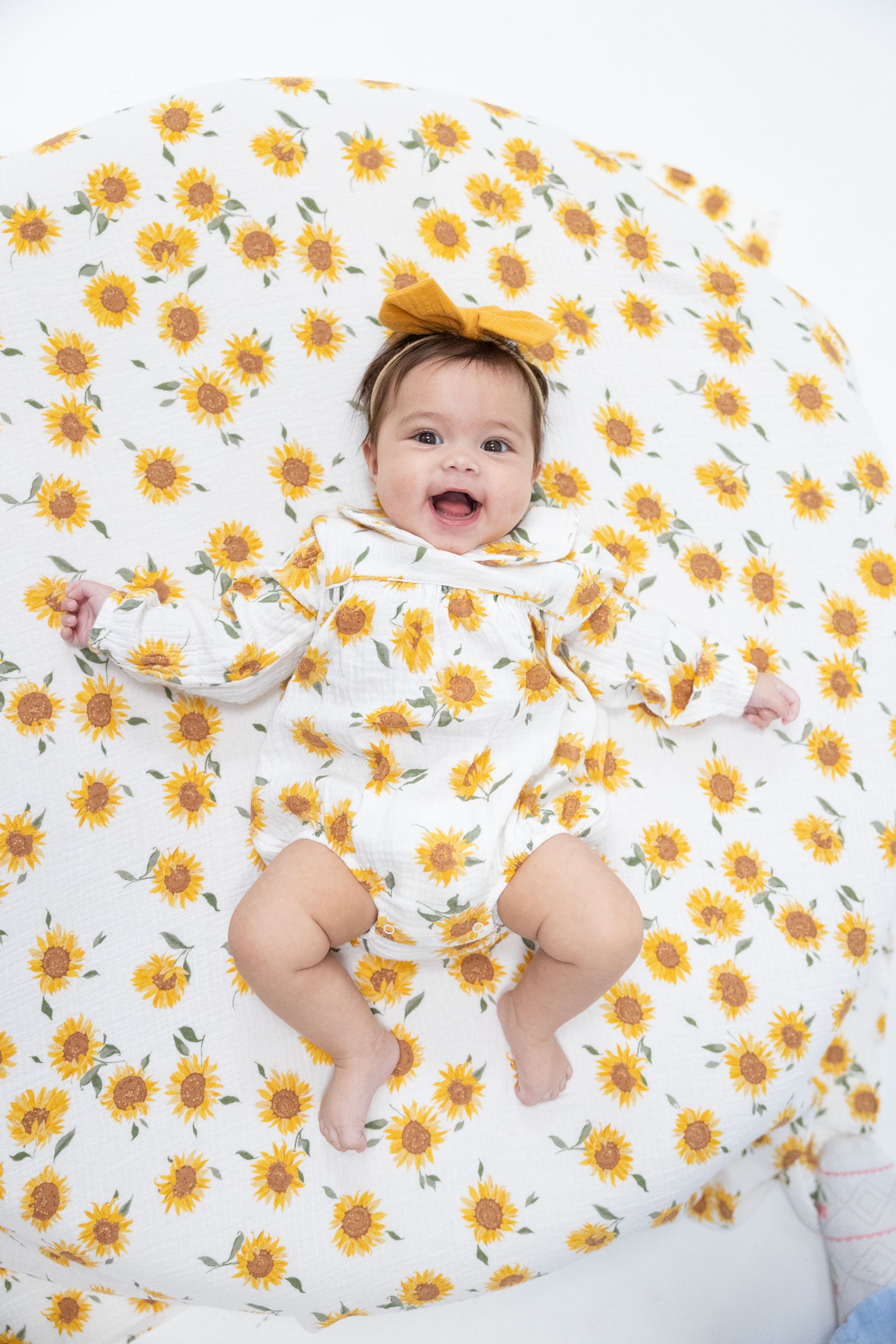 Baby Sunflower - Classic Bubble with Peter Pan Collar, lifestyle