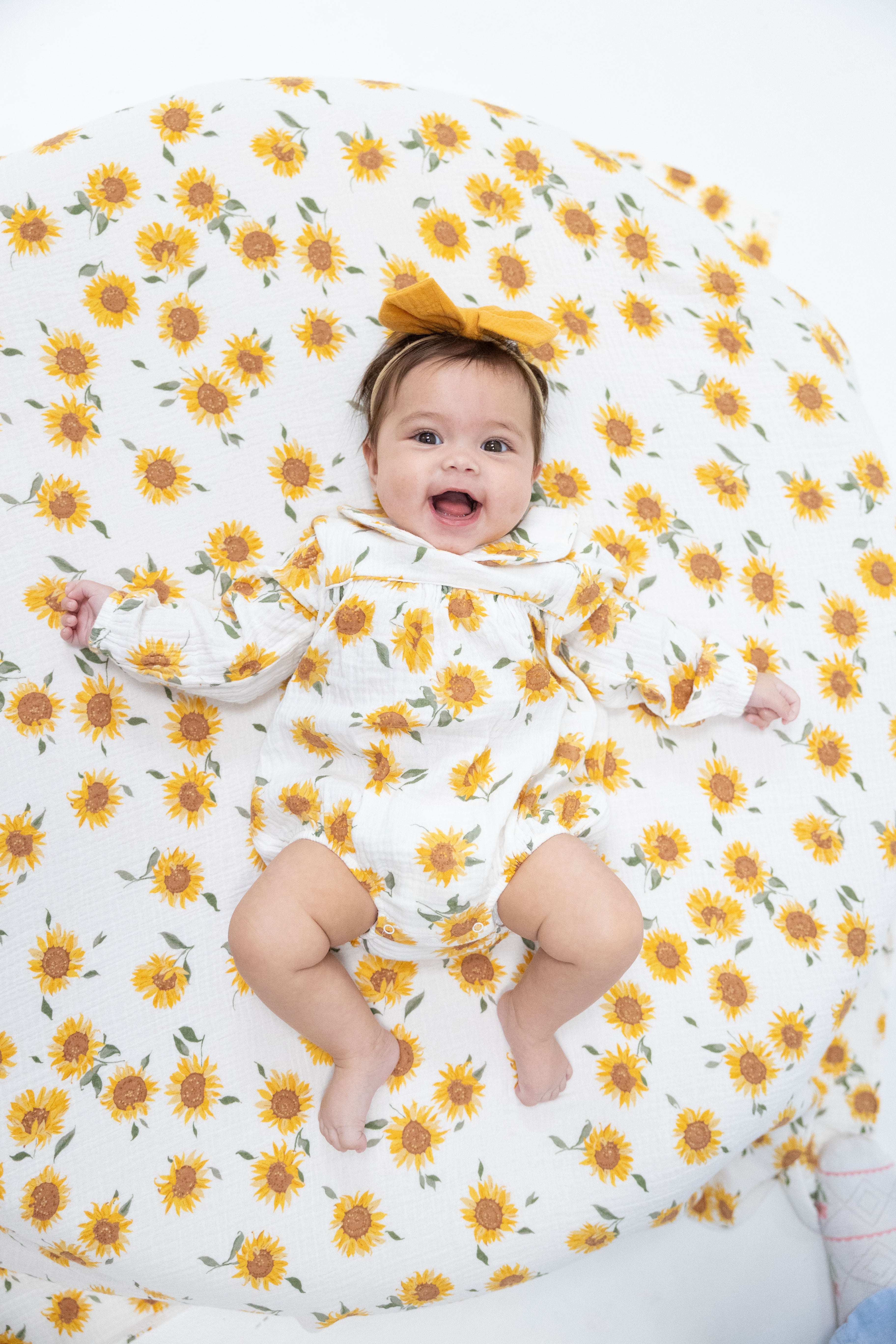 Baby Sunflower - Classic Bubble with Peter Pan Collar, lifestyle