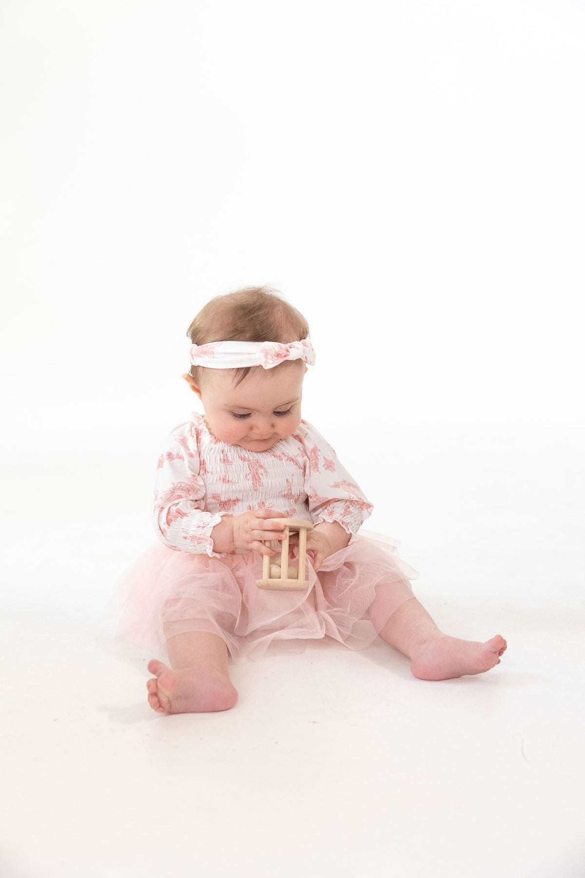 Ballet Toile - Long Sleeve Smocked Bubble with Tutu, lifestyle