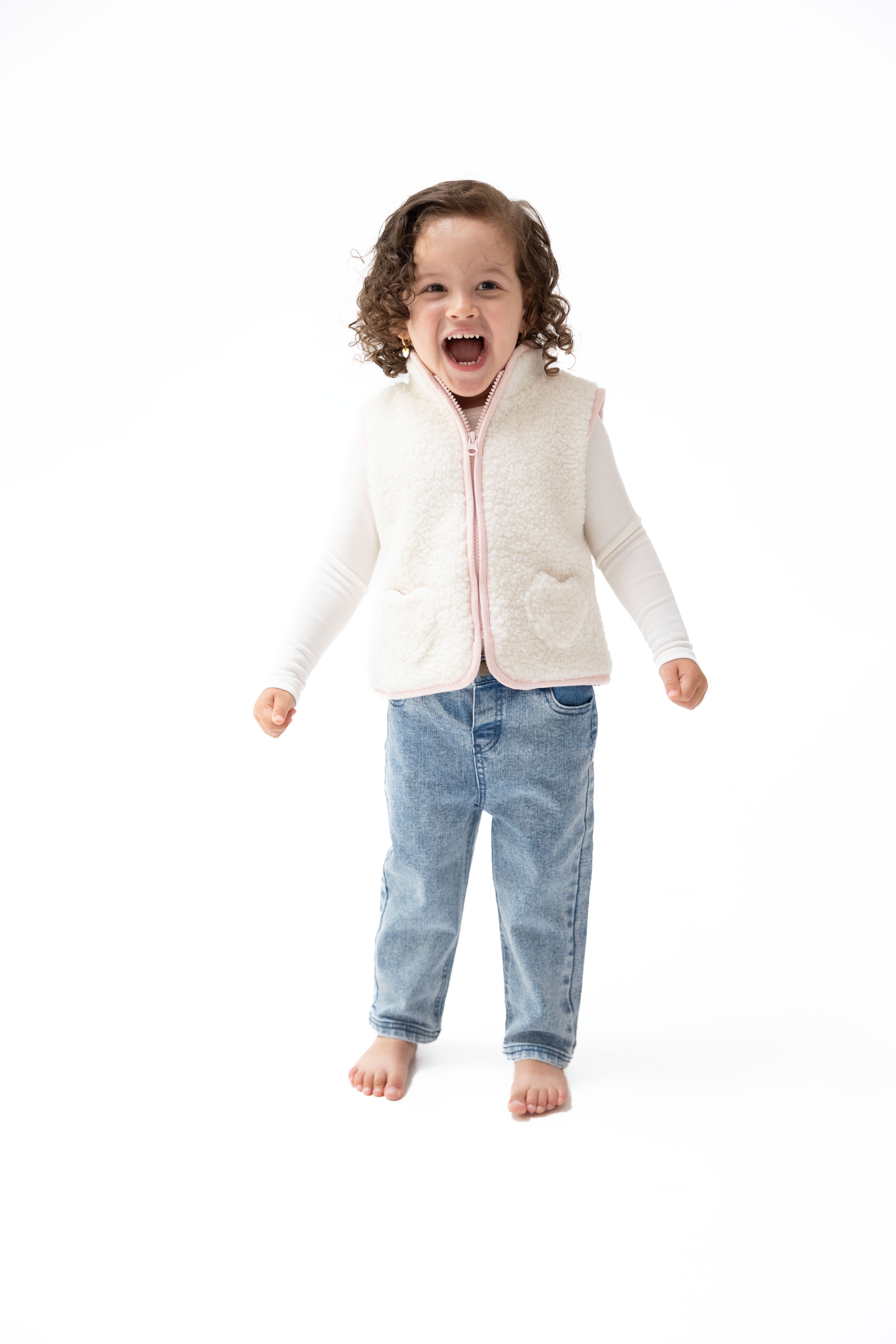 Sherpa - Zip Vest with Heart Pockets, lifestyle