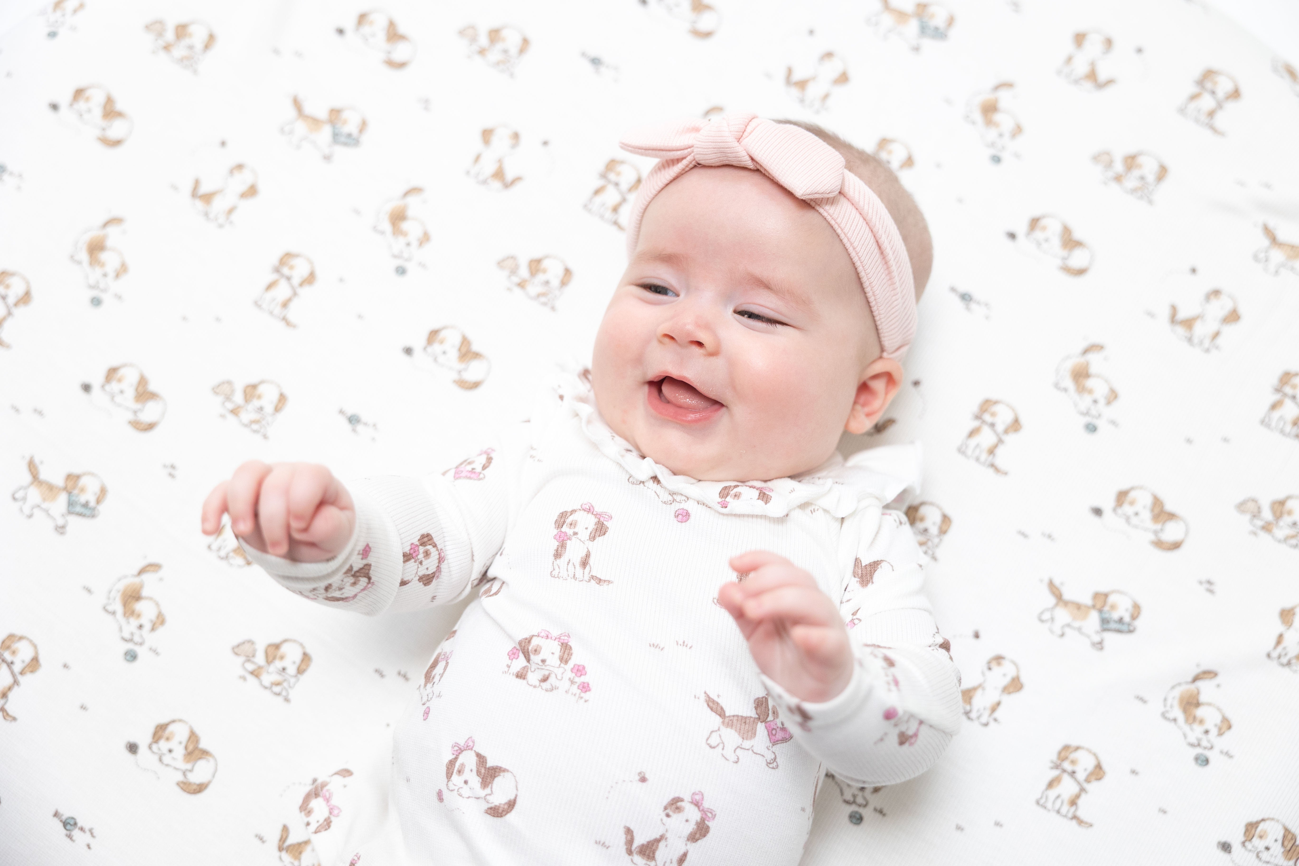 Explorer Puppy Pink - Long Sleeve Ruffle Top and Pant, lifestyle