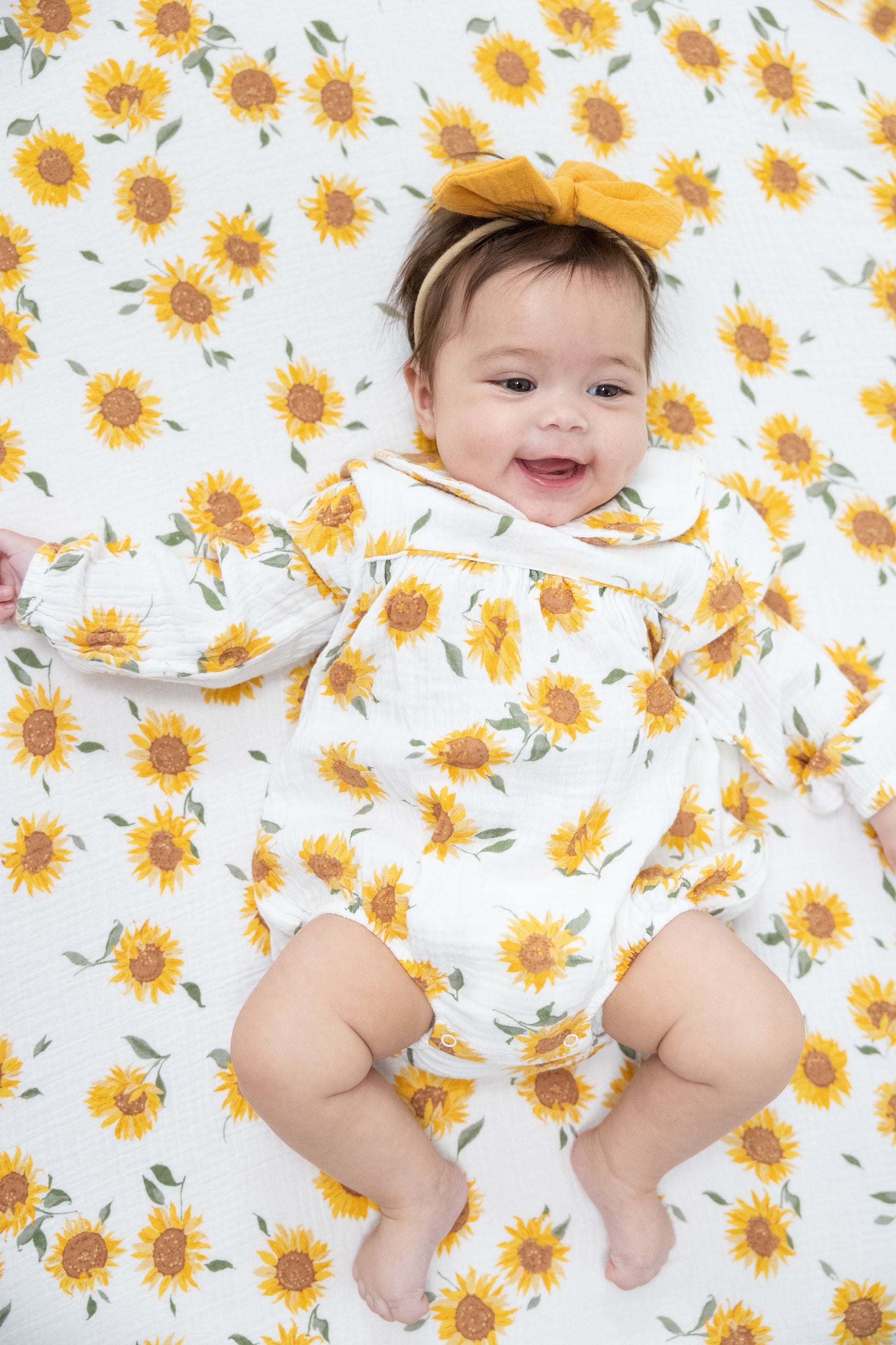 Baby Sunflower - Classic Bubble with Peter Pan Collar, lifestyle
