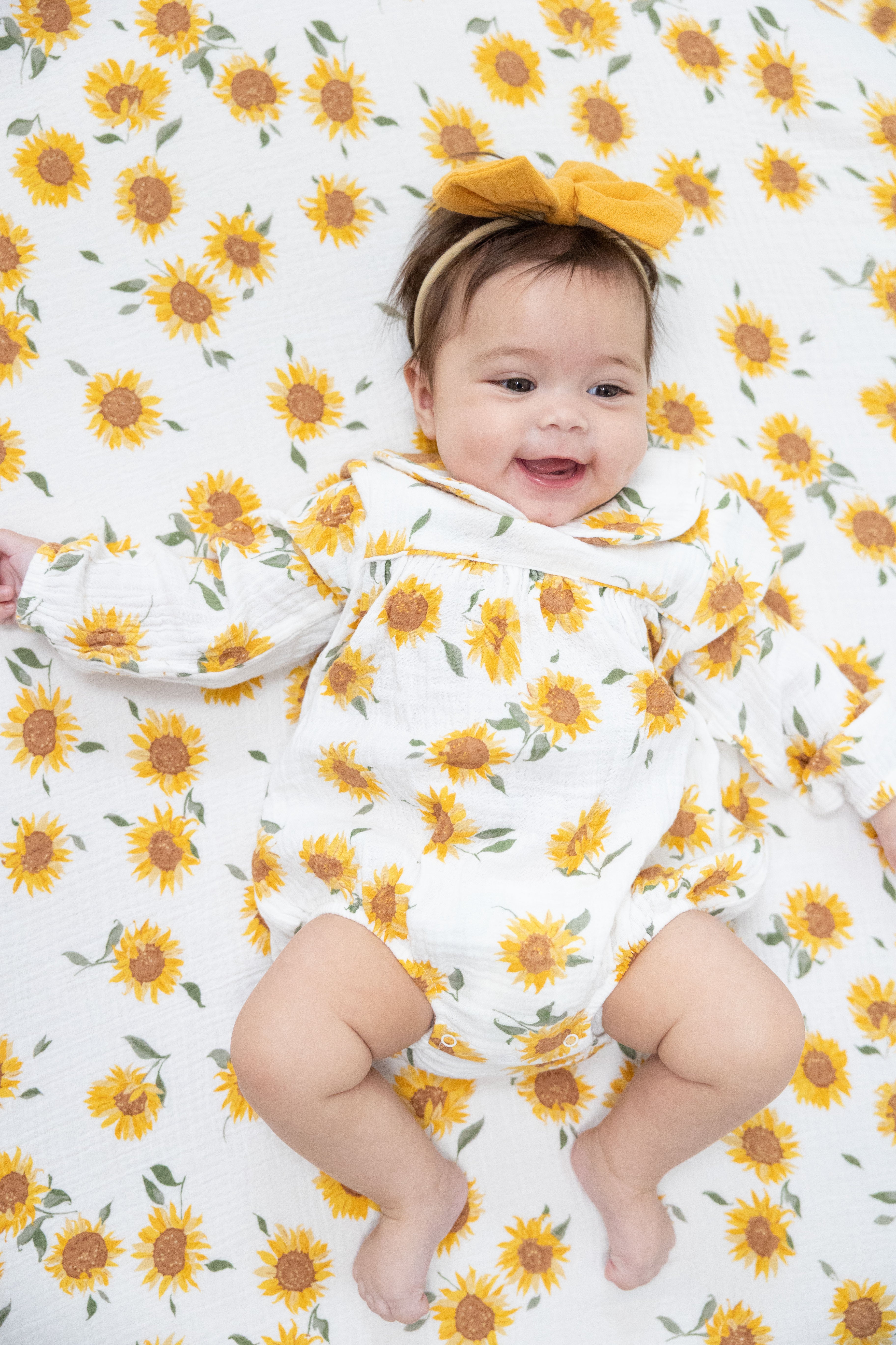 Baby Sunflower - Classic Bubble with Peter Pan Collar, lifestyle