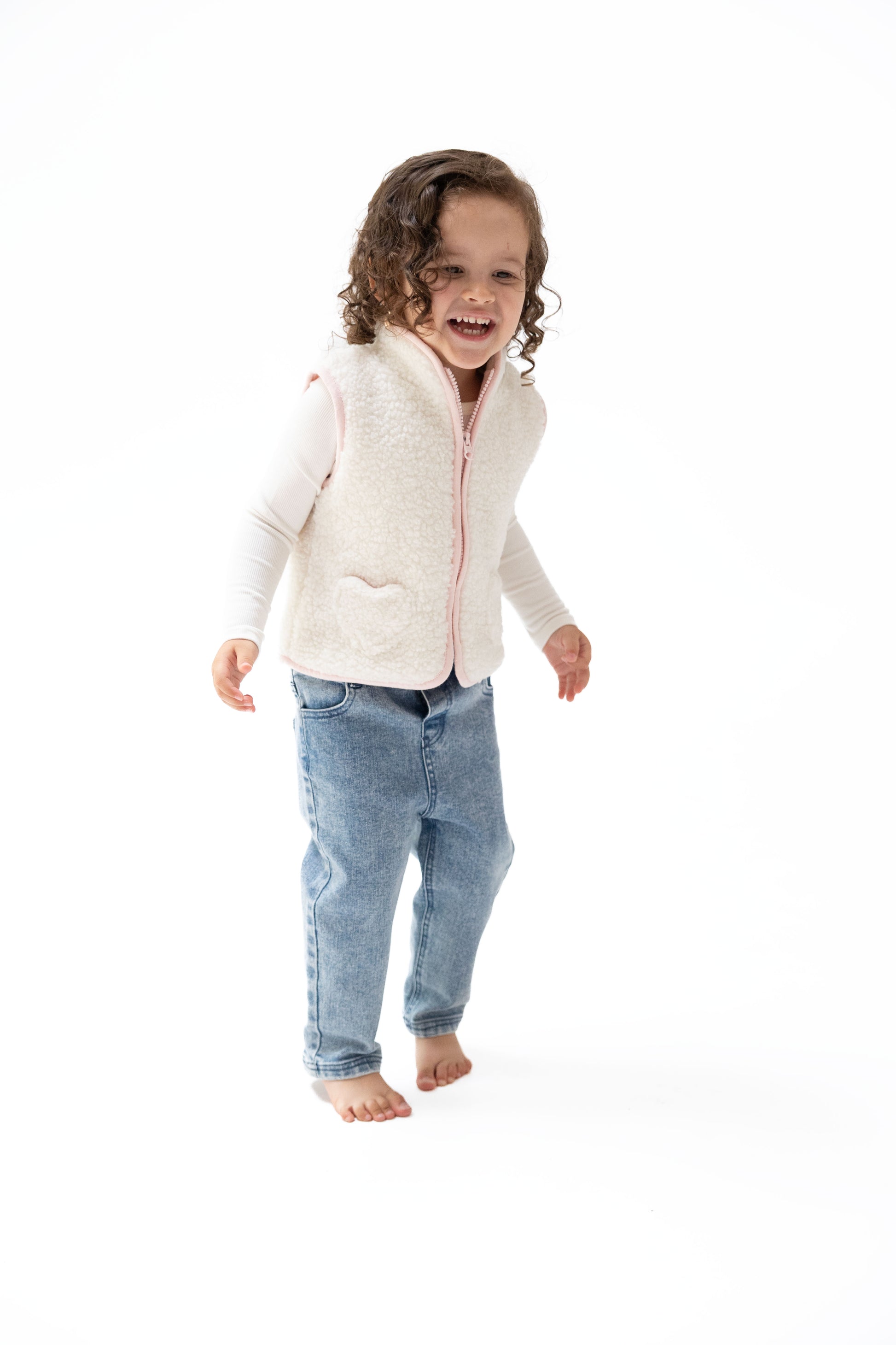 Sherpa - Zip Vest with Heart Pockets, lifestyle