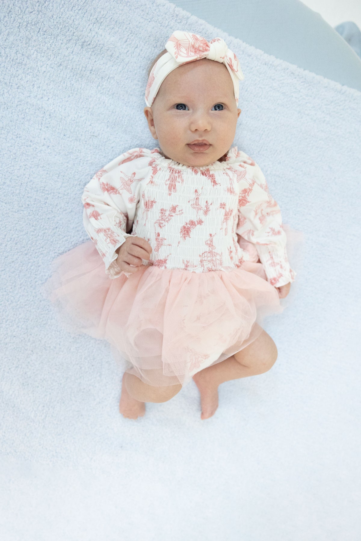 Ballet Toile - Long Sleeve Smocked Bubble with Tutu, lifestyle