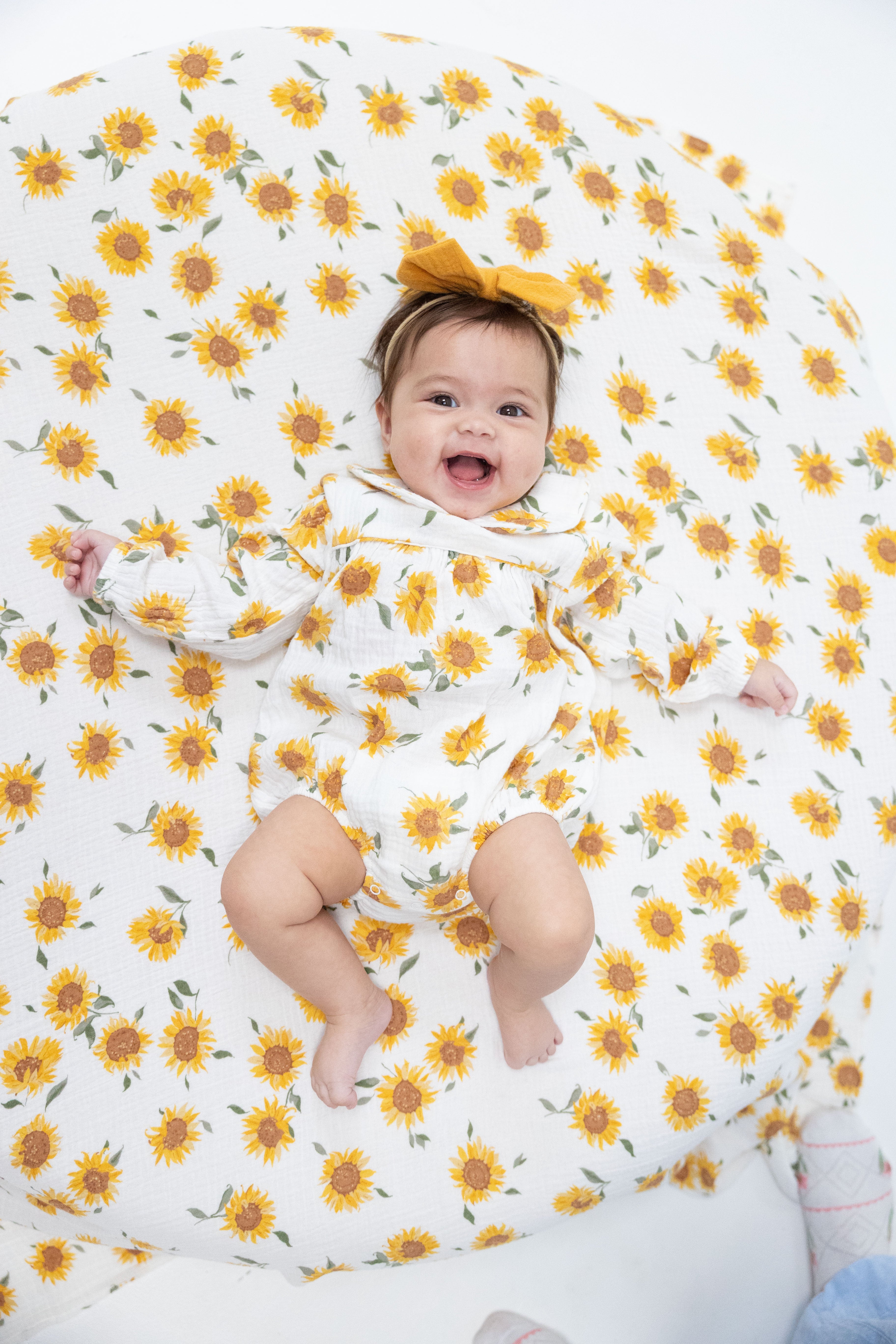 Baby Sunflower - Classic Bubble with Peter Pan Collar, lifestyle