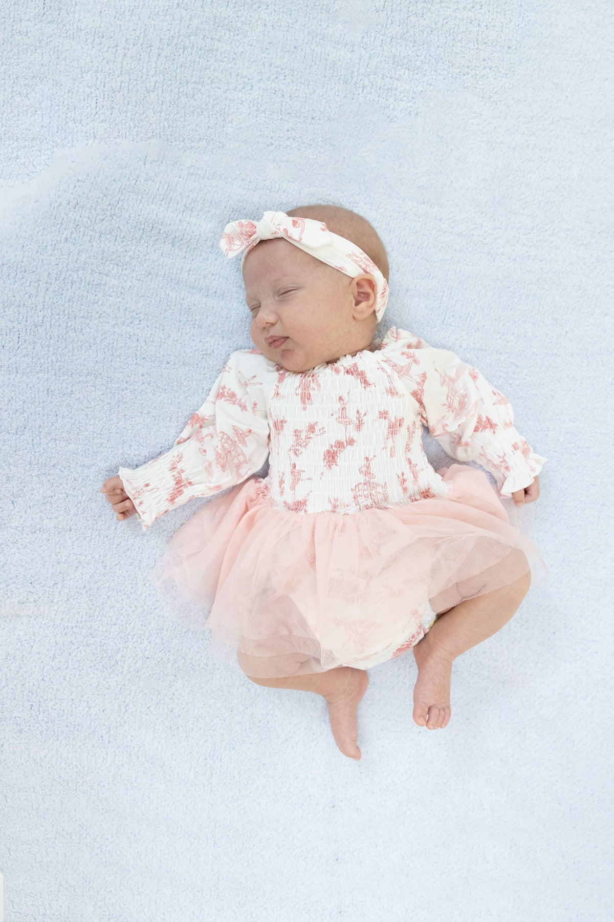 Ballet Toile - Long Sleeve Smocked Bubble with Tutu, lifestyle