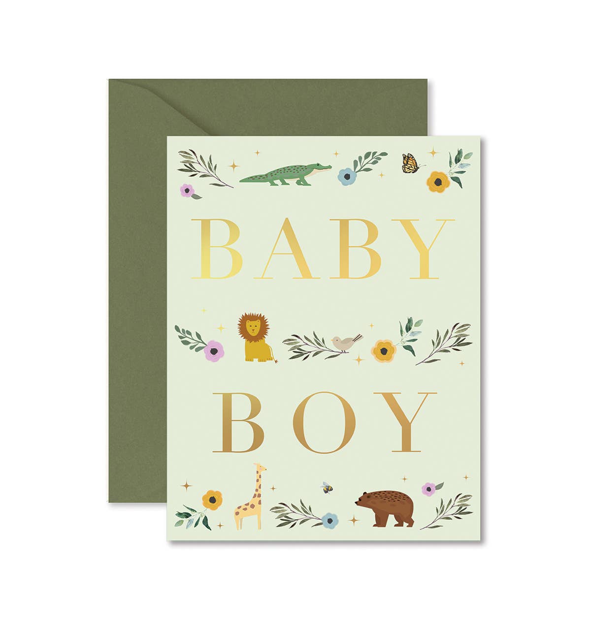Ginger P. Designs Baby Boy Storybook Greeting Card